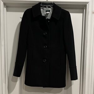 J. Crew Classic Black Pea Coat